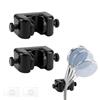 Naruide Supporto Soffione Doccia Supporto Doccia, Porta Doccino per Doccia con Adesivo, Supporto Doccia Senza Foratura, Set da 2 Staffe Nere con Angolo Regolabile 90° e Resistente all'Acqua, per Bagn