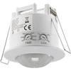 ChiliTec Rilevatore di movimento a soffitto a 360°, sensore di movimento a infrarossi, regolabile, portata 6 m, foro Ø 60 mm, 230 V, sensore PIR per soffitto, bianco