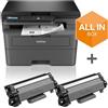 Brother Multifunzione 3in1 Laser ( A4 Duplex 1200 x 1200 ) ALL IN BOX DCPL2627DWXL