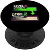 Retro Arcade Gaming School Fourth Livello Gamer 4 Completa 5 Transizione Scuola di Caricamento PopSockets PopGrip Adesivo