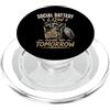 Retro Sarcastic Apparel Gifts Batteria sociale bassa Si prega di provare domani Divertente introverso PopSockets PopGrip per MagSafe