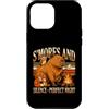 Capybara Camping Camper Lover Custodia per iPhone 12 Pro Max S'mores And Silence Perfect Night Capibara