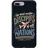 Grace And Glory Studio Custodia per iPhone 7 Plus/8 Plus Christian Mission Viaggio Aereo Fede Viaggio Messaggio