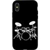 Cymbals Gift / Drummer Gifts for Men and Custodia per iPhone X/XS Piatti Batterista Piatti per batteria