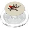 Tiny Quest Creatures Cavaliere procione carino con spada e mantello Fantasy Adventure PopSockets PopGrip per MagSafe