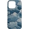 PM-Artistic Custodia per iPhone 15 Pro Max Sea Ocean Waves Pattern senza bordi Design 3