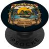 Sud-Est Asiatico: Thailand Thailandia Koh Tao Vintage Barca Longtail Vacanze Souvenir PopSockets PopGrip Adesivo