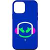JETC-33 Custodia per iPhone 12 mini Funny DJ Mallow's SmilingFace Flash Bianco