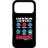 Diabetic Gifts Women Men Diabetes Awaren Custodia per iPhone 17 Pro Max Diabete di tipo uno al giorno come consapevolezza divertente del T1D diabetico