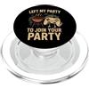 Cooperative Game Night Pun Console Gamer Divertente gioco multiplayer Gamer Humor Controller BBQ Party Joke PopSockets PopGrip per MagSafe