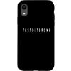 Testosterone Lover / Elegant Alternative Custodia per iPhone XR Testosterone Lover Classic Font/Guaritore/Terapista Design