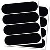 B REFLECTIVE Éco STANDARD, (Pacco da 2) Kit 4 adesivi rifrangenti/riflettenti, Sicurezza e visibilità di notte, 8,5 x 2,3 cm, Nero