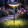 Togaga Luci Solari da Giardino 1 Pezzi, Bianco Caldo Lampada Solare da Esterno con 1000mAh, LED Luci Solari Giardino 34 lumen, IP65 Impermeabile per Esterno Cortile Terra Prato Vialetto Decorazione