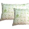Luga Coppia federe per cuscini copriguanciale letto trapuntate con cerniera aloe vera