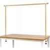 Go-komax Barra decorativa da tavolo allungabile con morsetti - Asta decorativa in metallo 250cm per ghirlande e backdrop Per eventi e decorazioni festive - Oro