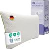 Wolkenfeld Cuscino Memory Foam per Bambini dai 2 Anni 50x30x5 cm - Cuscino Letto Morbido e Traspirante per un Sonno Sicuro - Certificato OEKO-TEX - Rivestimento in fibra Tencel Ipoallergenica