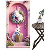 Générique Striscioni pasquali impermeabili - tela primaverile 88,9 x 177,8 cm, pannelli per porta con esposizione, decorazione esterna resistente alle intemperie, decorazione per ufficio, stanza