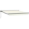 LKJephalotrop Tenda da sole con braccio articolato, 350 x 250 cm, con manovella, telecomando, retrattile, con telaio in alluminio verniciato a polvere, per terrazza, balcone, giardino