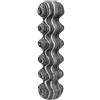 Wswqop Foam Roller Rullo Muscoli Automassaggio Profondo Eva Duro E Stabile 6 Sporgenze per Aderenza Target sui Trigger Point Adatto per Palestra Corsa Trekking, Nero+Bianco