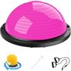 Gralara Ball Mezza Sfera Palla Equilibrio Dispositivo per Stabilità con Superficie a Bassa Scivolosità E Base Ampia Materiale PVC E Adatto per Potenziamento, Rosa, Rosa Rossa