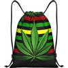 SMAZDFXX Zaino con coulisse Borsa a tracolla a strisce di ccia Zaino pieghevole Borsa sportiva da palestra per lo shopping Yoga