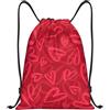 SMAZDFXX Zaino con coulisse a forma di cuore romantico per San Valentino, borsa pieghevole con cordoncino, zaino sportivo, borsa da palestra, impermeabile, leggera, per yoga, 16,5X19,6 modello 1-164