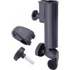 Generisch Supporto per ombrello per carrello da golf, regolabile da 23 cm, in plastica, supporto universale per carrelli a 3 e 4 ruote, manopola di regolazione dell'angolo, nero