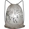 SMAZDFXX Zaino con coulisse Borsa con cordoncino da parete con note musicali Zaino pieghevole Borsa sportiva da palestra per lo shopping Yoga