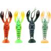 Angoily Esca Silicone Artificiale Pezzi in Astice a 95mm di 4 Forma | Richiamo per Pesci, Uso per Pesca, Attrezzatura Portatile, Esca Morbida Realistica