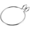 BESTYASH Anello di Recupero Ancora e Cima dell'Ancora in Acciaio Inossidabile 8mm Anello di Assistenza Argento per Catena per Barche e Yacht