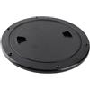 Fabater Piastra di Coperta Rotonda da 8 Pollici Coperchio di Ispezione Nero Resistente Ai Raggi UV per Barche Marine RV, Sostituzione Coperchio di Ispezione di Coperta in ABS Antiscivolo con