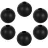 OFFSCH 6 Pezzi Gym Wire Rope Limit Balls in Nylon Nero, 8mm Holes, Fitness Machines Accessories per Cable Machine, Home Gym, Prevent Cable Slip
