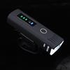Generico Luce Anteriore Bicicletta LED Batteria 1500mah, Plastico Resistente, modalità Illuminazione Potente e Display di Carica, per Ciclismo Notturno Outdoor