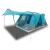 GFMGUEMV Tenda a tunnel per 5 persone, blu, impermeabile, tenda da campeggio con vano anteriore in poliestere con rivestimento in PU, antivento, cuciture sigillate, telone di fondo resistente, pali in fibra di