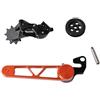 AYBDSJNWSF Kit di trasmissione for bici pieghevole a 7 velocità, 206 g, leggero | Adatto for biciclette pieghevoli serie A/C/P/T(Orange PT-line)