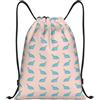 SMAZDFXX Zaino con coulisse a forma di dinosauro, pieghevole, con cordoncino, zaino sportivo, borsa da palestra, impermeabile, leggero, per yoga, 16,5 X19,6 modello 1-133