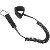 VALICLUD Leash per Tavola da Surf e Paddle Board, Elastico, 7mm, Nero, in Neoprene e Nylon, a Spirale, per Sport Acquatici e Kayak