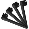 JECOMPRIS 4 Pezzi Chiave per Valvola Aria per Kayak, Chiave per Valvola da Paddleboard, Plastica, Nera, Struttura a 6 Denti, Design a Spirale, Portatile, per Valvole Aria, per Vacanze