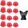 NexRen Borchie morbide da terra, 12 pezzi, rosa, rosso, verde, nero (rosso)