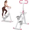 Shangxing Macchina per esercizi verticali per arrampicata, step pieghevole con resistenza regolabile, pedali antiscivolo e manubrio di sostegno, attrezzatura per allenamento completo per palestra domestica