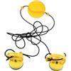 Abaodam Palla da Velocità per Boxe, Palla di Reazione da Boxe in Pu Giallo, Elastica, Corda Centrale e Fibbia, Facile da Installare, per Allenamento a Casa Colore Casuale