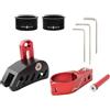 BESTYASH Stabilizzatore Catena Bici Chainring Guard Guida Catena per Monocorona Lega di Alluminio e Pom Rosso per Mountain Bike e Fuoristrada