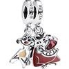 Feitery Coniglio e Mucca Viaggi e Animali Charm Oro Ciondoli Libellule Bracciale Compatibile Regalo