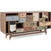 BIZZOTTO CREDENZA 2 ANTE 11 CASSETTI DHAVAL BIZZOTTO