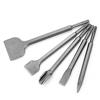 LiebeWH Set di Scalpelli SDS Plus Set di 5 Punte per Scalpelli 40CR con Scanalatura a Punta e 3 Piatti per Rompere Pietre di Calcestruzzo e Installazione di Tubi per Cavi in muratura