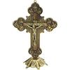 GLOGLOW Statua di Gesù Croce, da Tavolo Corpus Crocifisso Croce Statua di Gesù Cristo Gesù Croce Crocifisso Figurine Figure in Resina Nero