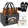 Resiprolty Set regalo per 40° compleanno da uomo, borsa per birra, calzini, apribottiglie, portachiavi e biglietto, regalo di birra per uomini, contiene 6 bottiglie di birra