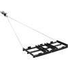 VEVOR Erpice Trainato per Prato Giardino 122 x 50 cm Rastrello Livellatore Trainato con Catena per Terreno Vialetti di Ghiaia Prato, Erpice di Livellamento per Sentieri Giardino, Compatibile ATV UTV
