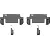 No 2 Set di Custodie Protettive In TPU per Console Portatile 2 con Supporto 8716