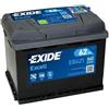 Exide batteria auto EXIDE Excell 12V 62Ah 540A 242x175x190 Sinistra